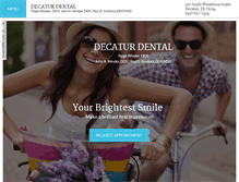 Tablet Screenshot of decatur-dental.com